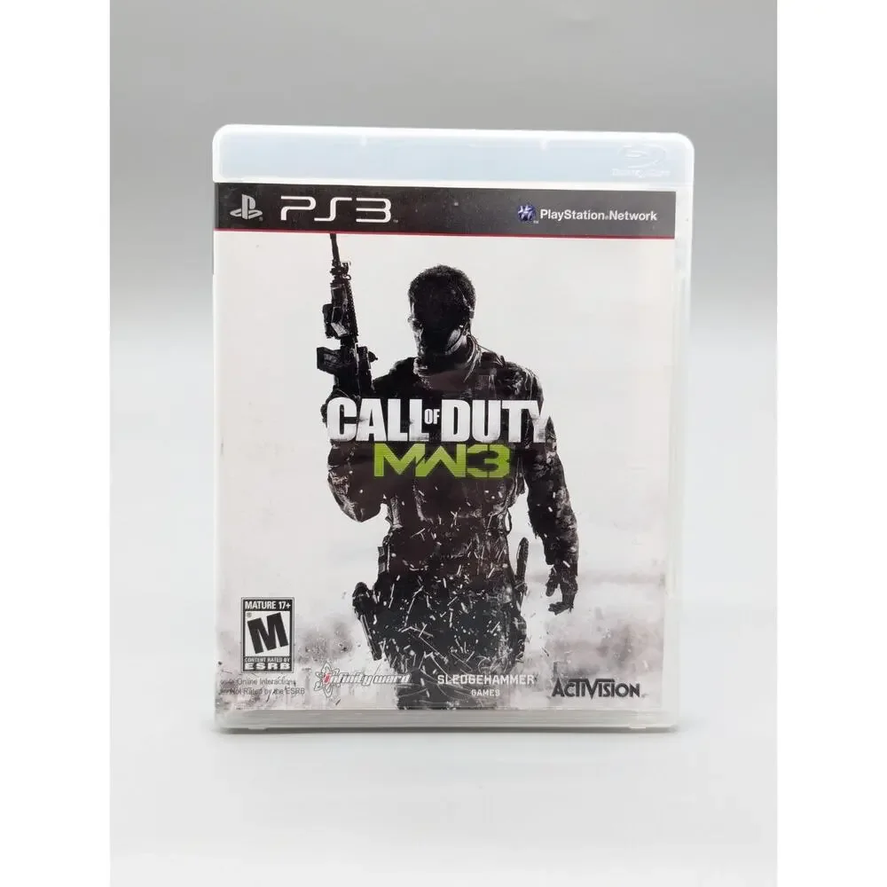 PS3 PlayStation 3 Call of Duty Black Ops Ghosts MW3 & Modern Warfare 4 Game Lot
